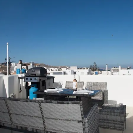 Amazing Maisonette With Roof Garden & Bbq Mykonos Town